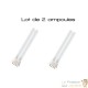 Lot De 2 Ampoules UVC De Rechange 18W, Aquarium Ou Bassins De Jardin