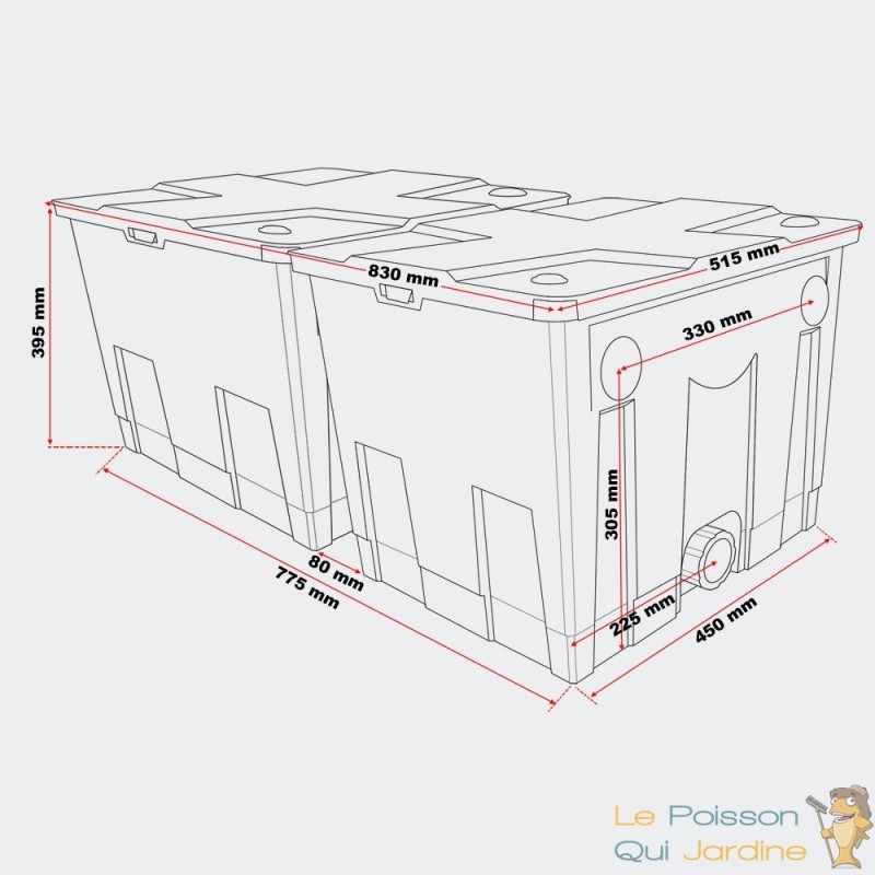 Kit Filtration Complet, UV 72W, Pour Bassins De Jardin De 25000 L - Le  Poisson Qui Jardine