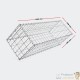 Lot De 10 Gabions En Métal Galvanisé, Robuste, Résistant, 100 x 30 x 30 cm