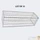 Lot De 10 Gabions En Métal Galvanisé, Robuste, Résistant, 100 x 30 x 30 cm