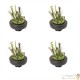 Lot de 4 Paniers flottants 30 cm de diamètre pour plantes de bassins de jardin et étangs