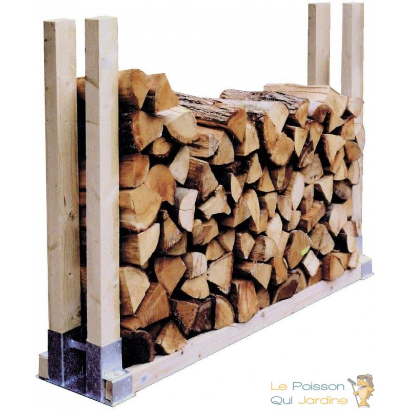 Support de rangement pour bûches de bois de chauffage, 50 pièces