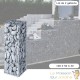 Gabion En Métal Galvanisé - Robuste - Résistant - 100 x 50 x 30 cm