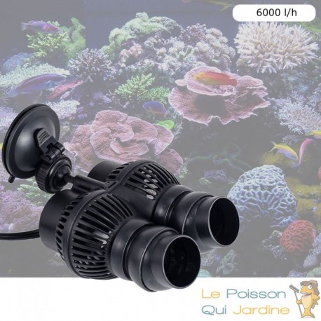 Pompe De Brassage Pour Aquariums , 6000 l/h, Avec Attache VENTOUSE - Le  Poisson Qui Jardine