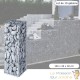 Lot De 10 Gabions En Métal Galvanisé, Robuste, Résistant, 100 x 30 x 30 cm