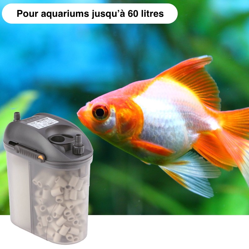 Filtre Extérieur Pour Aquariums De 60 Litres : 300 l/h EDEN 501 - Le  Poisson Qui Jardine