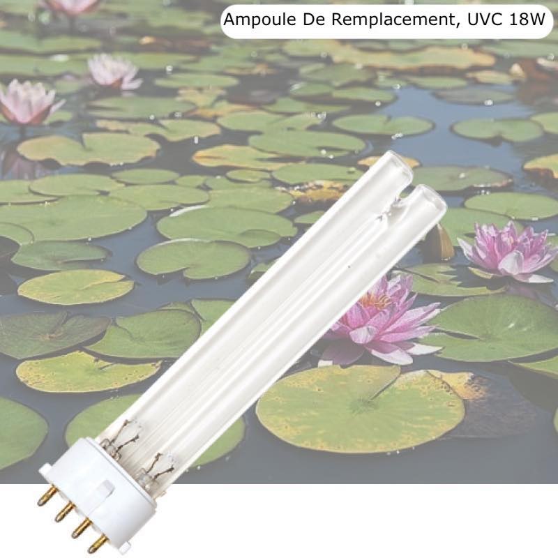 Ampoule UV Stérilisateur - Clarificateur 18W, Pour Aquarium, Bassin De  Jardin - Le Poisson Qui Jardine