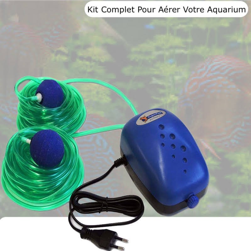 Kit d'accessoires de pompe à oxygène d'aquarium tuyau de pierre à bulles  support de ventouse dispositif d'aérartion de Valve pour - Cdiscount  Animalerie