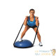 Bosu ou Ballon D'Équilibre Idéal Pour Yoga, Balance & Proprioception et tapis de sol 180 X 60 bleu