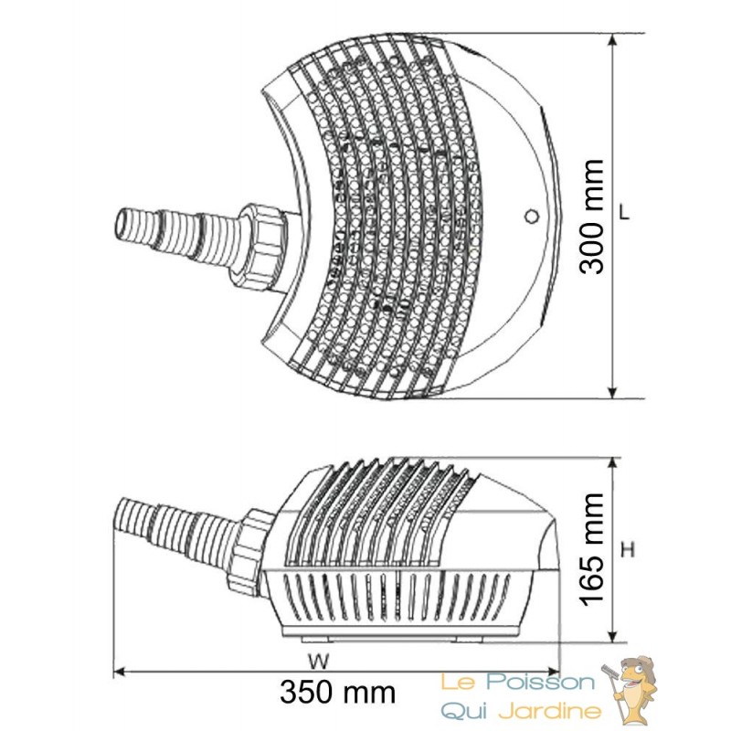 Pompe Bassin De Jardin Économique 8000 l/h. Puissante Et Constante - Le  Poisson Qui Jardine