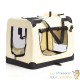 Sac de transport pliable M pour chiens 60x42x44cm beige