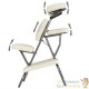 Chaise de massage beige rembourrée avec sac de transport inclus