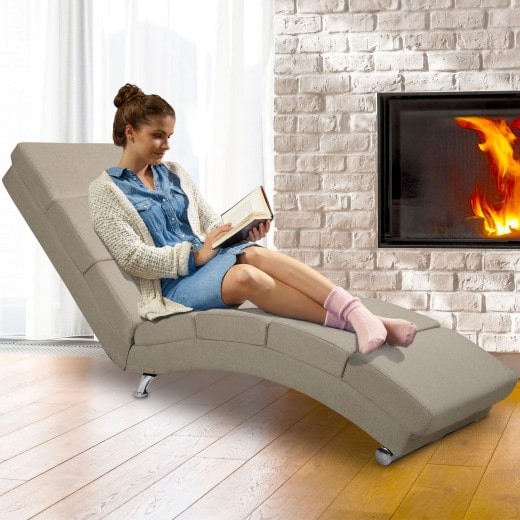 Fauteuil Ergonomique Tissu crème. Idéale pour la relaxation et le bien-être