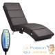 Fauteuil Ergonomique Simili Cuir marron. MASSAGE et Chauffant avec télécommande