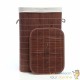 Panier à linge rectangulaire en bambou 72 l : Pratique brun foncé