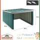 Cabane, garage moderne robot tondeuse. En metal vert 89 X 90 X 54