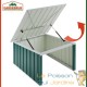 Cabane, garage moderne robot tondeuse. En metal vert 89 X 90 X 54