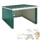 Cabane, garage moderne robot tondeuse. En metal vert 89 X 90 X 54