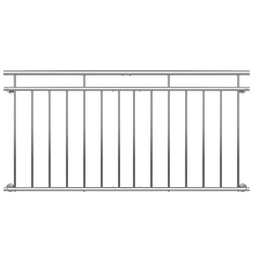 Balustrade de balcon, 184 cm X 90 cm en inox