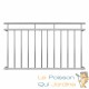 Balustrade de balcon, 156 cm X 90 cm en inox