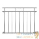 Balustrade de balcon, 128 cm X 90 cm en inox