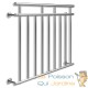 Balustrade de balcon, 128 cm X 90 cm en inox