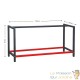 Chassis Établi Noir et Rouge 175 X 57 X 81 : Idéal pour vos travaux de bricolage et emballages