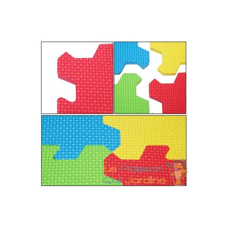 Tapis Puzzle en Mousse - Créez Votre Espace de Jeu Modulable 86 pièces - Le  Poisson Qui Jardine