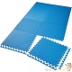 Tapis Sport & Jeu en Mousse Bleu - 24 Pièces 62 X 62 cm + bord de finition