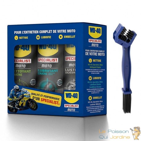 Pack entretien complet de votre moto par WD-40 + cadeau