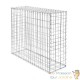 Gabion En Métal Galvanisé, Robuste, Résistant, 100 x 100 x 30 cm Lot de 5