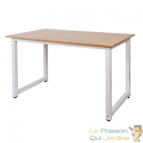 Table de travail ou bureau Couleur Bois 120 X 60 X 70 Résistante et de qualité