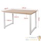 Lot de 10 Tables de travail ou bureau Couleur Bois 120 X 60 X 70 Résistante et de qualité