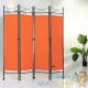 Paravent 4 pans, Orange, 180 X 160 cm pour chambre et salle de bains