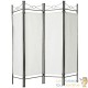 Lot de 2 Paravents 4 pans, Blanc, 180 X 160 cm pour chambre et salle de bains