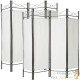 Lot de 2 Paravents 4 pans, Blanc, 180 X 160 cm pour chambre et salle de bains