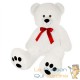 Ours en peluche nounours Taille XL 100 cm de haut- Blanc - Doux