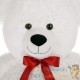 Ours en peluche nounours Taille XL 100 cm de haut- Blanc - Doux