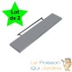 Lot de 2 Étagères murales flottantes 110 cm en MDF gris . Tablette à fixer au mur