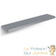 Lot de 2 Étagères murales flottantes 110 cm en MDF gris . Tablette à fixer au mur