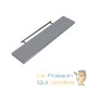 Lot de 2 Étagères murales flottantes 110 cm en MDF gris . Tablette à fixer au mur