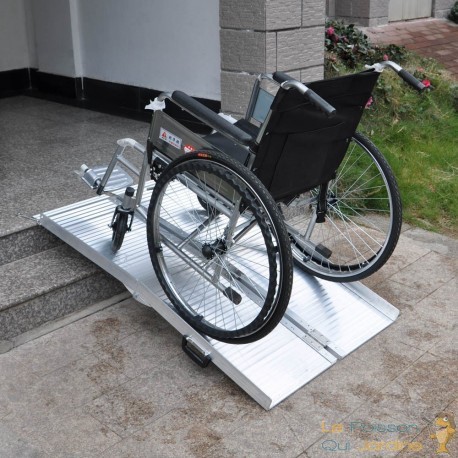 Rampe D'Accès Et De Marche Pliable Pour Fauteuil Roulant, Quad 183 cm 270 Kg