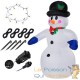 Décoration Gonflable Bonhomme de neige debout XXL 240 cm