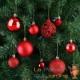 100 Boules de Noël Rouges pour décorer votre sapin