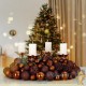 100 Boules de Noël Marron pour décorer votre sapin de Noël