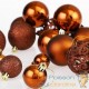 100 Boules de Noël Marron pour décorer votre sapin de Noël