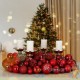 77 Boules & décorations de Noël Rouges pour décorer votre sapin de Noël