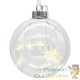 Grande Boule de Noël Transparente 9.5 cm pour décorer votre sapin de Noël