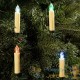 30 Bougies LED Multicolores pour Sapin de Noël : Télécommande incluses piles fournies