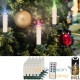 20 Bougies LED Multicolores pour Sapin de Noël : Télécommande et piles incluses